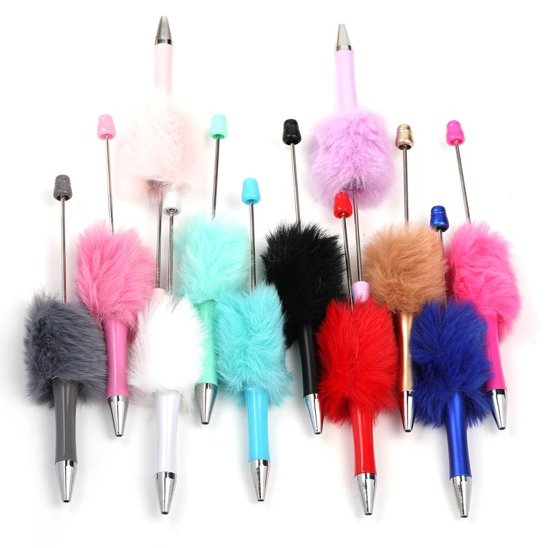 5pcs Fluffy Pen colorful for DIY making