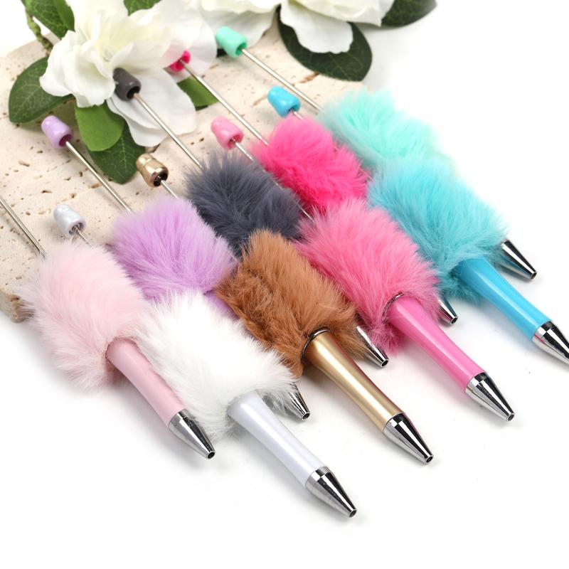 5pcs Fluffy Pen colorful for DIY making