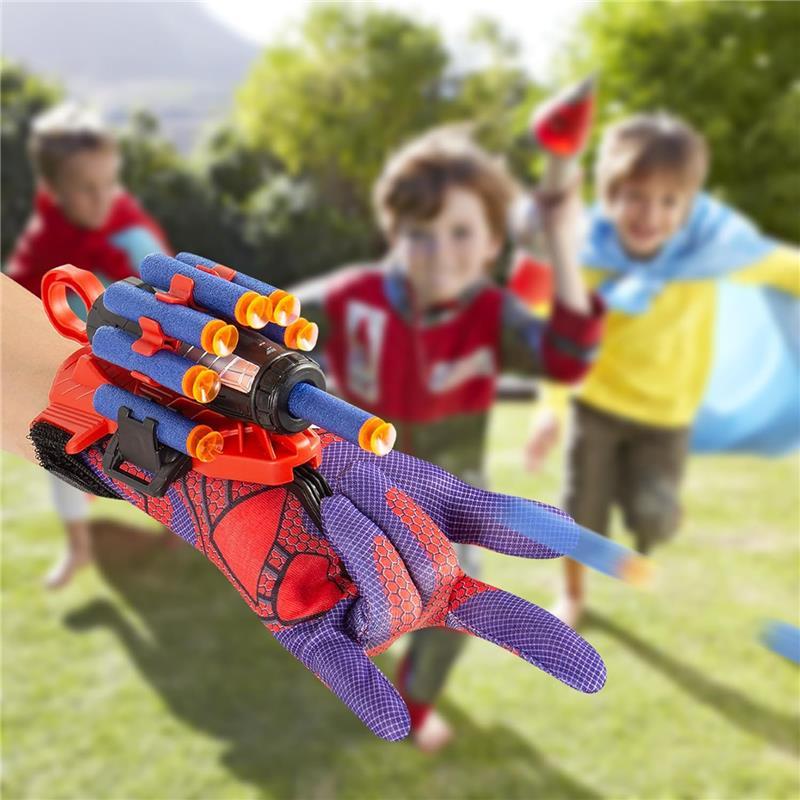 Spider Gloves Man Web Shooter Toy Set for Kids with Wrist and Launcher