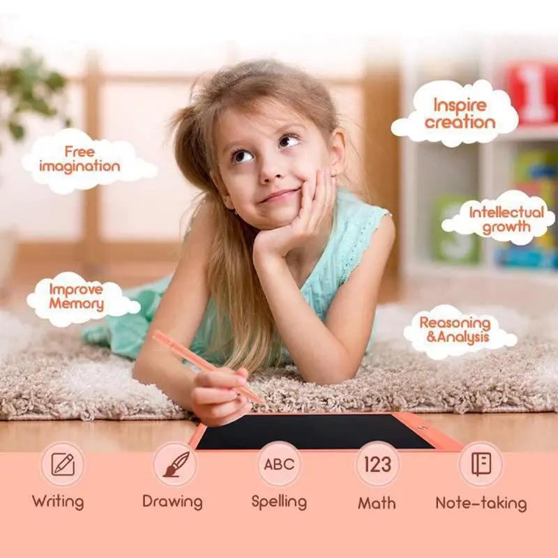 LCD Writing Tablet For Kids Battery Powered LCD Doodle Board For Kids Waterproof Writing Tablet Early Educational Toys Doodle