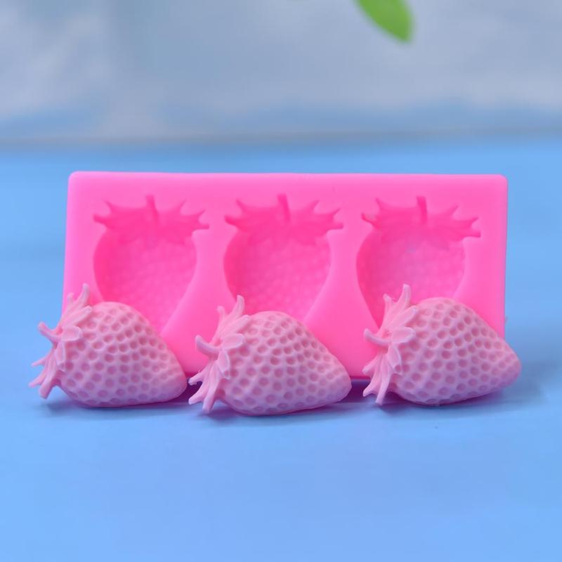 Strawberry Shaped Silicone Mold, DIY Candle Soap Making Mold, DIY Candle Soap Making Tool, Soap Making Accessories