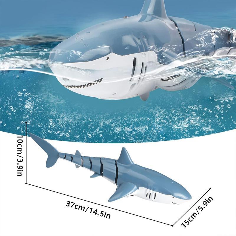 Remote Control Electric Shark Toy, Creative Animals Water Toy with Diving Light, Outdoor Toy for Swimming Pool, Interesting Gifts, Back To School, Outdoor Play Sets, Birthday Gifts