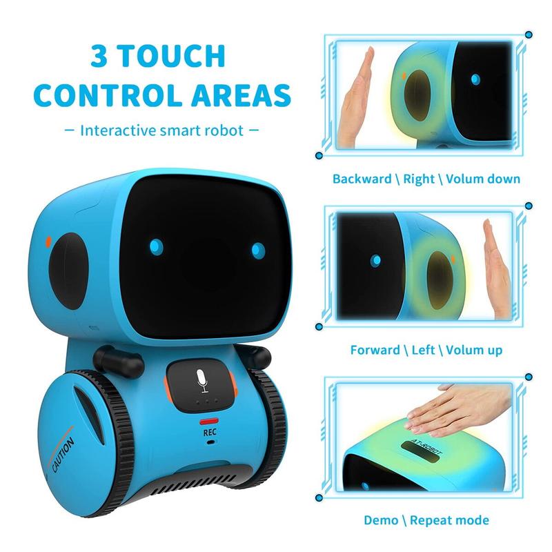 Robot Toy for Kids, Touch Voice Controlled Robot that Walks Talk, Birthday Gifts for 3+ Year Old Boys Girls kids toys