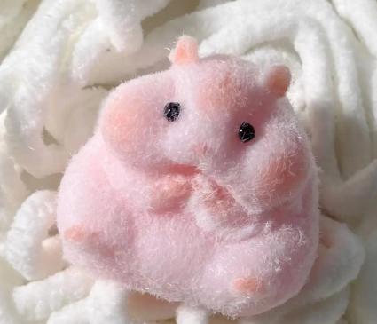 Cute Pet Hamster Squeezejoy Plush Stress Relief Toy: Popular Among Students and Girls, Soft Silicone Slow Rising Ball