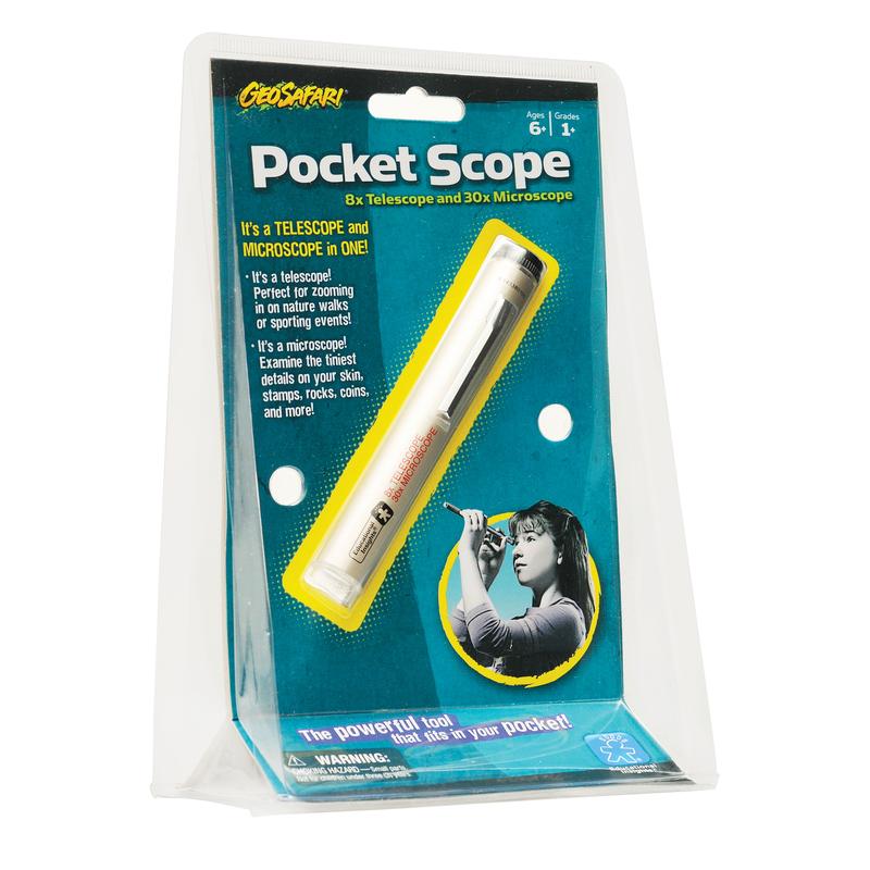 Educational Insights GeoSafari Pocket Scope, Great For STEM & Bird Watching, Boys & Girls Ages 6+