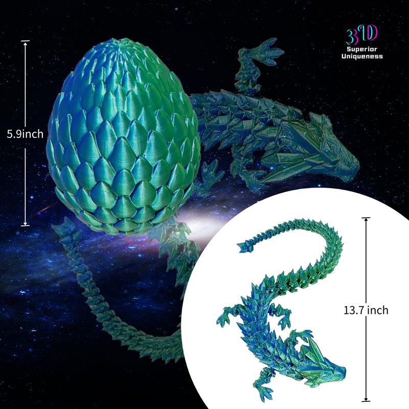 3D Dragon Egg - Year of the Dragon,ADHD, figurines, hobby collections.