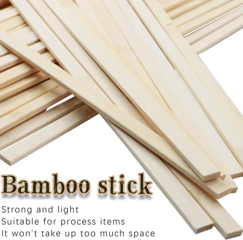 100 count 15.7x0.35 Inch    Sticks, Wooden Craft Sticks, Extra Long Sticks,  Strips for Craft Projects