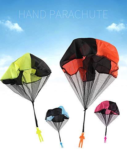 Parachute Toy, Tangle Free Throwing Army Toy Parachute, Outdoor Children's Flying Toys, No Battery nor Assembly Required (4 Pieces Set) (A)