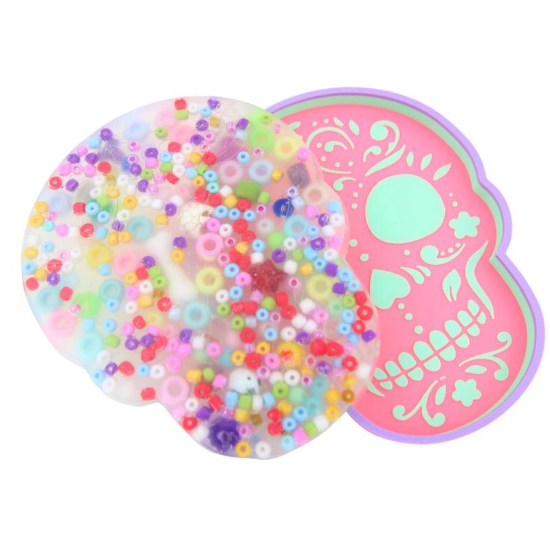 SUGAR Skull Picky Pad and Tray- Satisfy Your Urge to Pick, Pop and Peel Stress-Free!