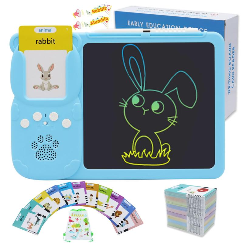 Talking Flash Cards LearningMontessori Toys for Kids with 510(Spanish&English) Words Alphabet Bilingual,kids learning flashcard reader,Autism Sensory Toys,Speech Therapy Toys, Learning Educational Toys Gifts for Age 1 2 3 4 5 Years Old Boys and Girls