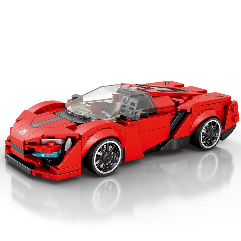 Reobrix Lykan Hyper Supercar Building Set, Super Race Vehicles Building Toy Birthday Gift for Kid Aged 6+. (301PCS)