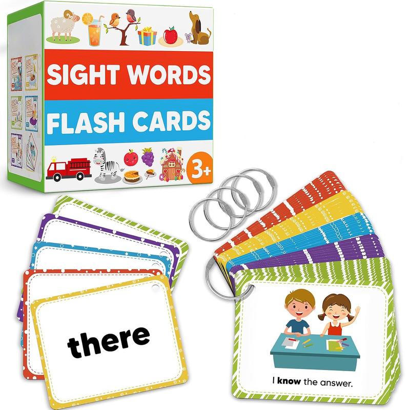 Sight Words Flash Cards Learning Activities, Homeschool Supplies , Sight Word Reading Spelling Games Learning Toys