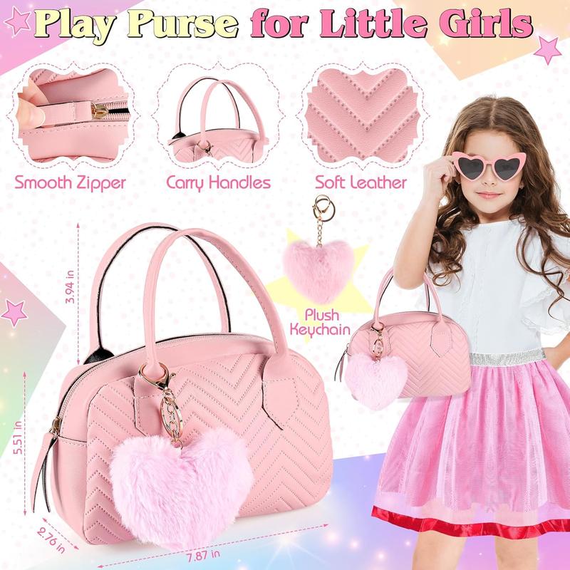 Christmas gift Little Girl Purse Toy Set, Toddler Purse Girl Toys Age 2-6 with Pretend Makeup, Play