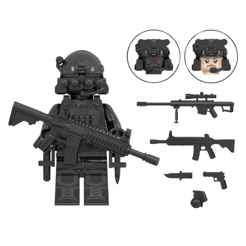 Custom Military Special Forces Inspired Brick Mini-Figurine Soldiers | BricksByPenn | Single or 2 Pack | Great as Gifts, Decor, Cake Topper