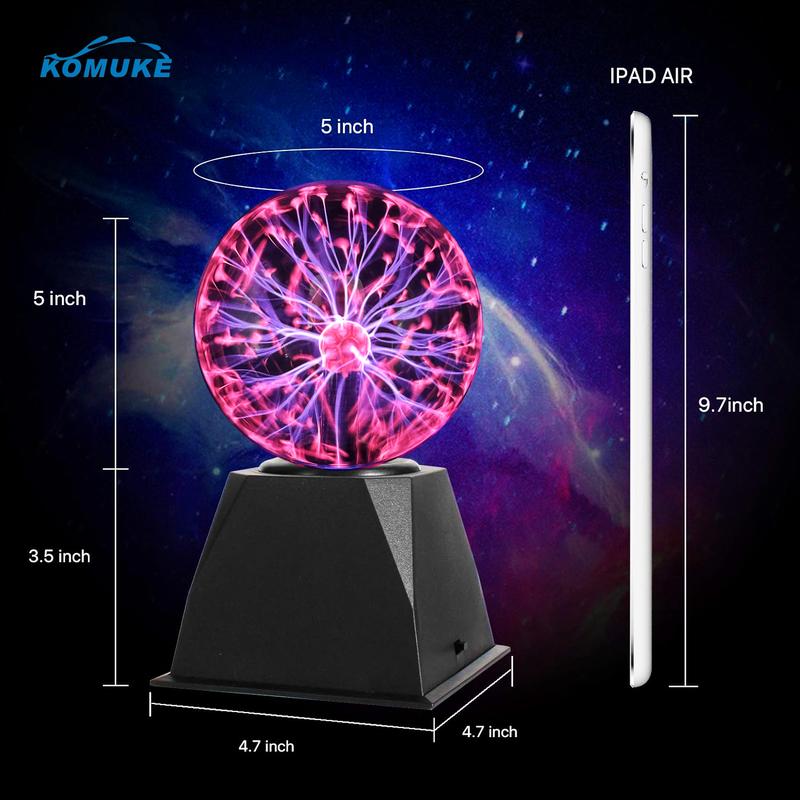 komuke 5 Inch Magic Plasma Ball-a Great Gift Idea, GGG, Shipping from US, New Customer Discount