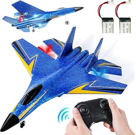 BEZGAR RC Helicopter Remote Control Fighter Toys, Fixed-Wing Models, Control Aircraft, RC Planes, Remote Control Aircraft, Christmas Gift for Ages 8+