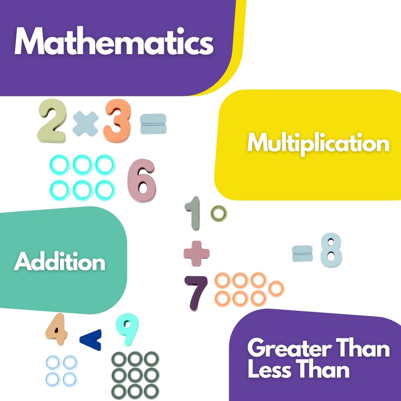 Toddler Montessori Toys Teaches Number, Counting, Math, Stacking Fun Preschool Learning Activates for Boy and Girl