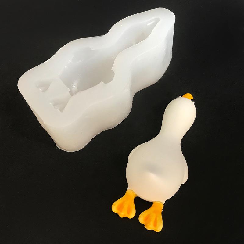 3D Cute Duck Form Silicone Mold DIY Scented  Plaster Soap Resin Mould Handmade Baking Chocolate Cake Molds Home Decor Gift