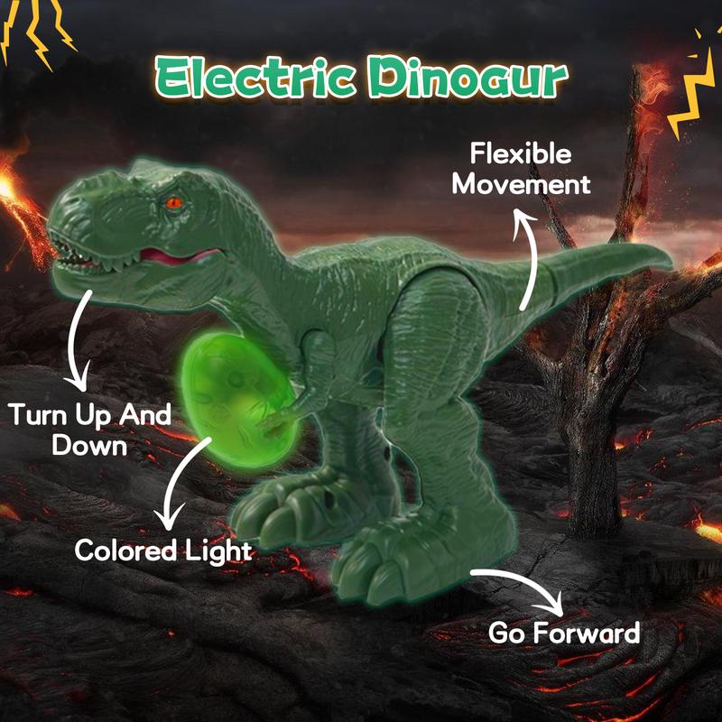 Talgic Glowing Egg Electric or Remote Control Dinosaur (Two Version)Tyrannosaurus Rex Toy for over 3 4 5 6 Years Old Children's Toys