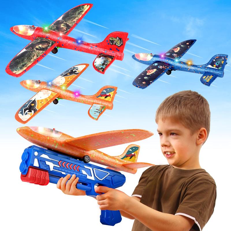 3 Pack Airplane Launcher Toy, 12.6