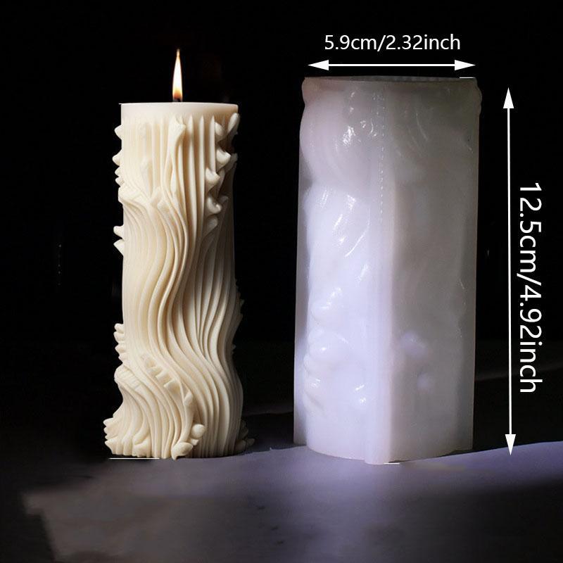 Creative Vintage Design Candle Mold, Silicone Handmade Soap Mold, DIY Decorative Mold For Home Decoration