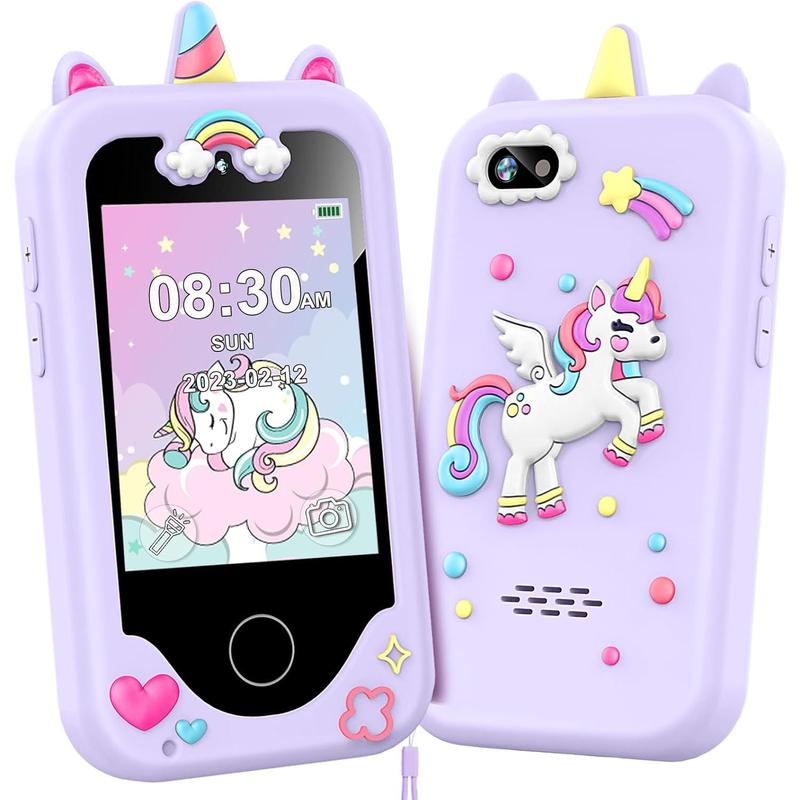 Kids Smart Phone for Girls, Christmas Birthday Gifts for Girls Age 3-10 Kids Toys Cell Phone, 2.8