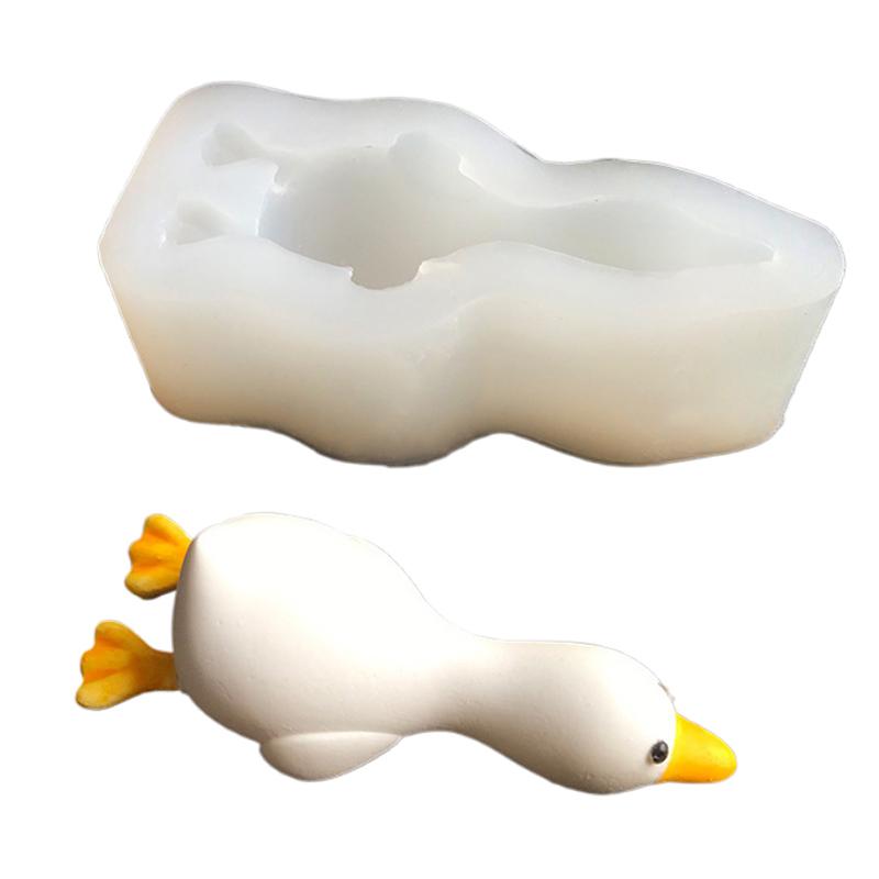 3D Cute Duck Form Silicone Mold DIY Scented  Plaster Soap Resin Mould Handmade Baking Chocolate Cake Molds Home Decor Gift