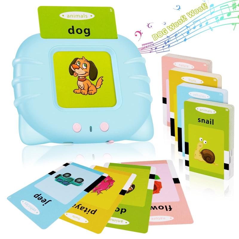 English Talking Flash Cards with 224 Sight Words,Montessori Toys,Speech Therapy Toys,Educational Learning Interactive Kids Toys