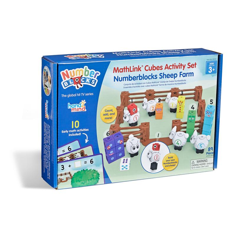 Hand2Mind MathLink(R) Cubes Numberblocks Sheep Farm Activity Set