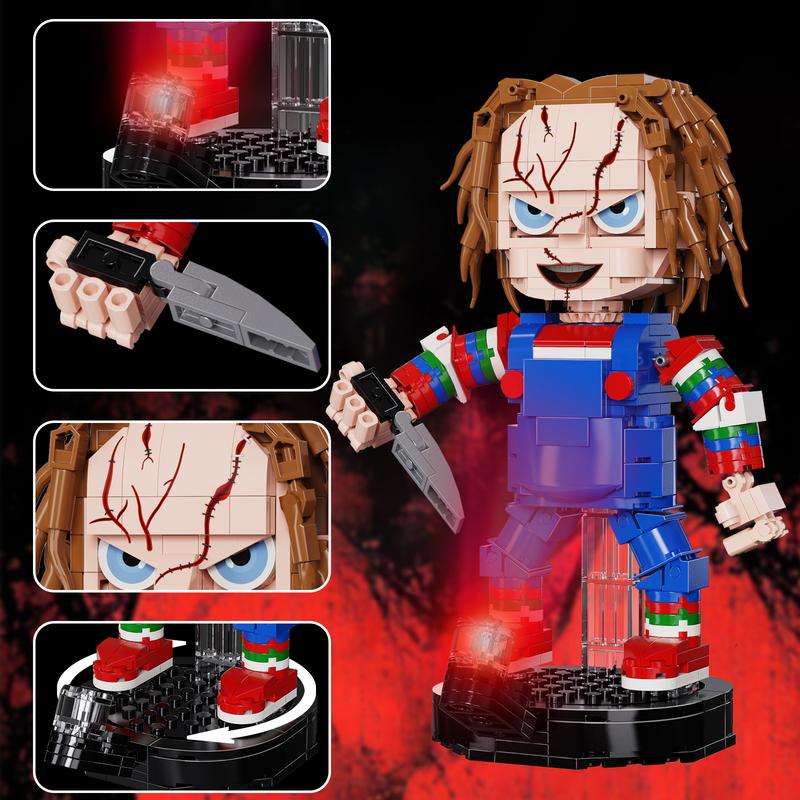 Horror Murders Doll Building Blocks Set, Perfect Halloween Toys and Gifts for Fans and Kids (494 pcs)