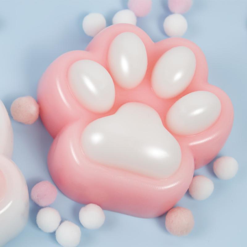 2025 Ultra Soft Sticky Catpaw Squishy Hand Made Cat Paws Squeezze Toys Stress Relief Toys Taba squishy Reliever for adult or kids cube toy