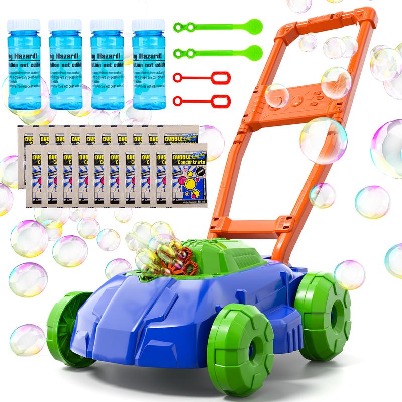 Bubble Lawn Mower Toys, Outdoor Push Bubbles Machine, Birthday Gifts Summer Outside Backyard Toy