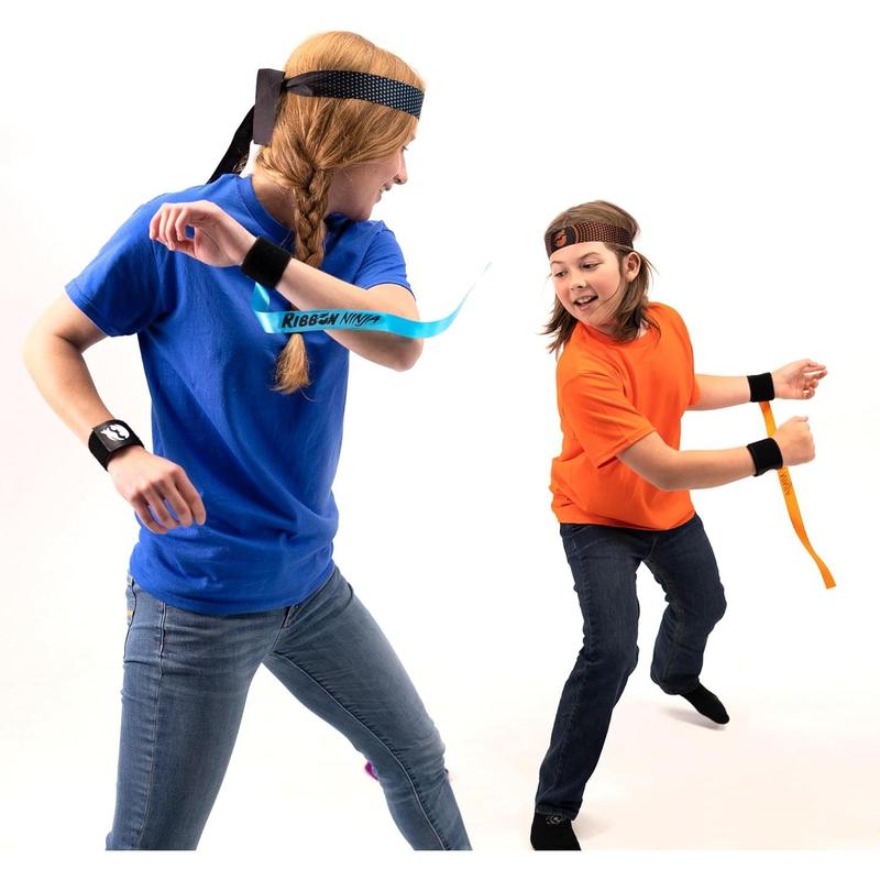 Fat Brain Toys Ribbon Ninja - Active, Ribbon-Snatching Party Game, Kids & Teens