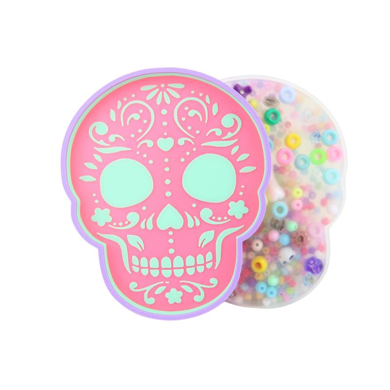 SUGAR Skull Picky Pad and Tray- Satisfy Your Urge to Pick, Pop and Peel Stress-Free!