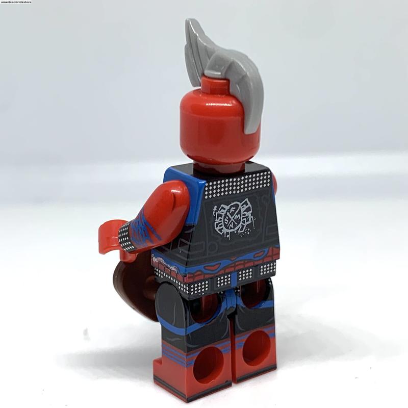 Spider-Punk Minifigure Spider-Man Spider-Verse figure with guitar and web