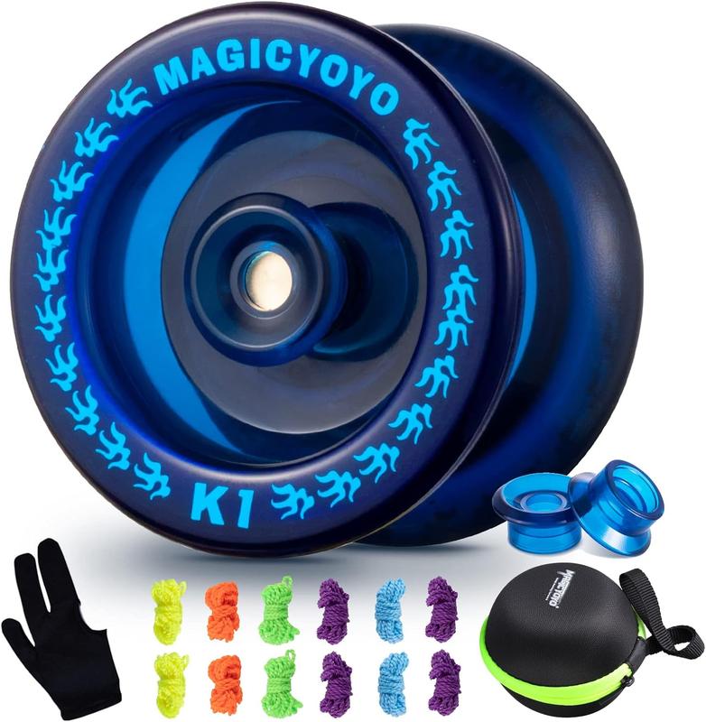 MAGICYOYO Responsive YoYo K1-Plus with Yoyo Bag + 12 Yoyo Strings and YoYo Glove Gift for Kids Beginners