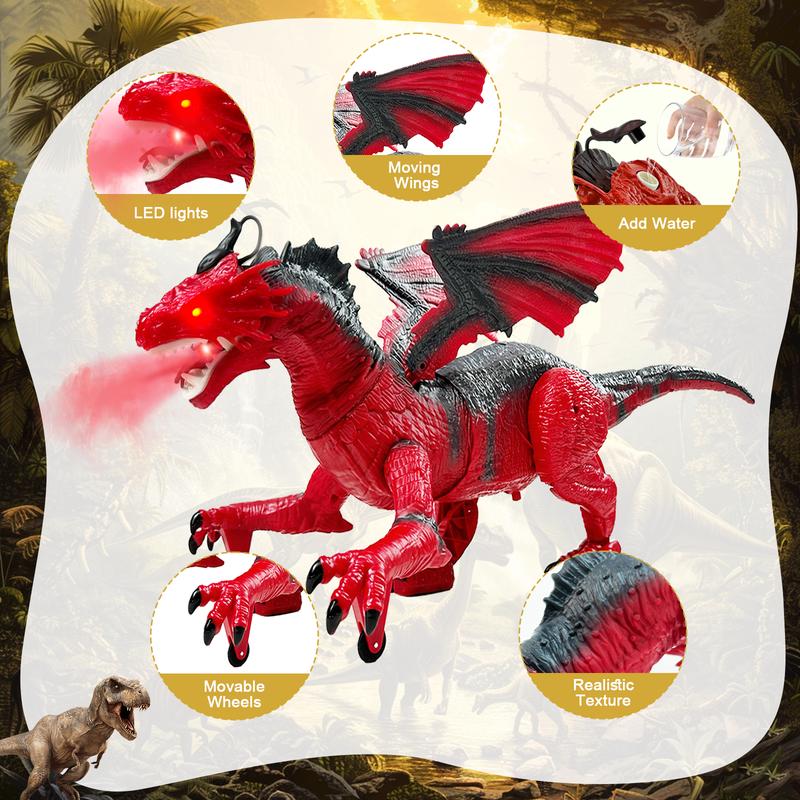 Remote Control Dragon Toy, Best Gift for Boys, Best Dream for Jurassic Fan's