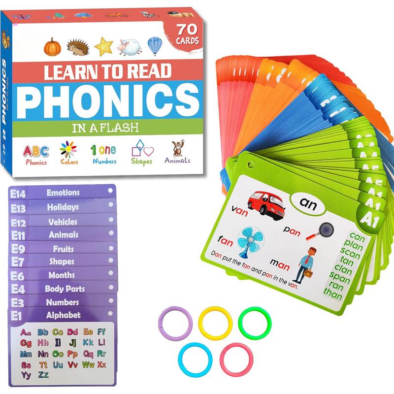 70 Speech Flashcards Set 20 speech stages reward 10 Life Skills cards category Ring Learning to Read, suitable for boys and girls