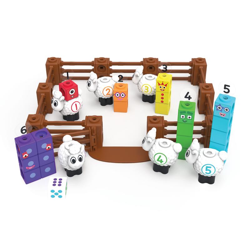 Hand2Mind MathLink(R) Cubes Numberblocks Sheep Farm Activity Set