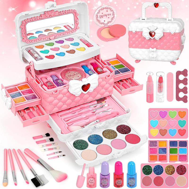 Christmas Gift for Kids Makeup Kit for Girls Toys, Makeup Toys for Girls Washable Makeup Princess Make Up Toy for Girl