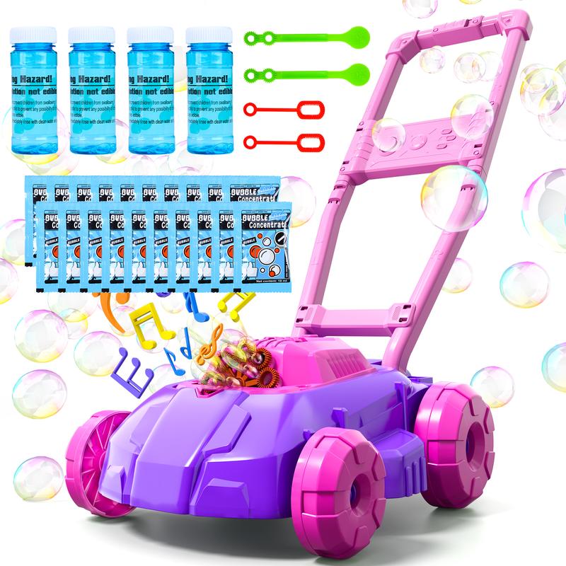 Bubble Lawn Mower Toys, Outdoor Push Bubbles Machine, Birthday Gifts Summer Outside Backyard Toy