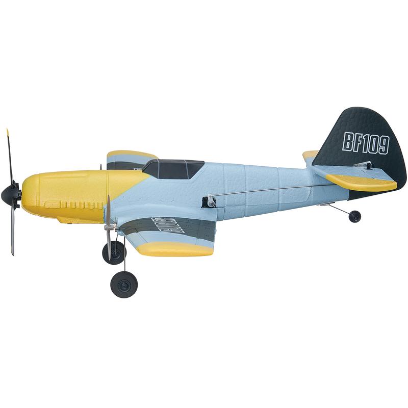 VEVOR RC Plane, 2.4GHZ 3 Channel Remote Control Airplane with 6-Axis Gyro Stabilizer, Ready to Fly Fighter Aircraft Plane Toy with 2 Batteries, Easy to Fly RC Glider for Adults Kids Beginners Boys Christmas gift