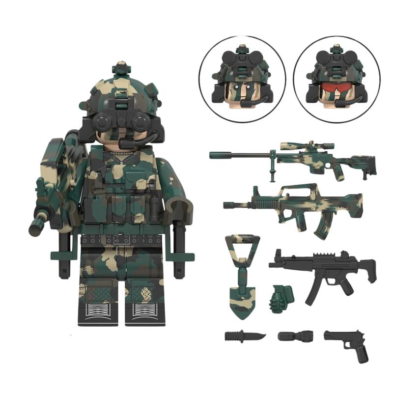 Custom Military Special Forces Inspired Brick Mini-Figurine Soldiers | BricksByPenn | Single or 2 Pack | Great as Gifts, Decor, Cake Topper