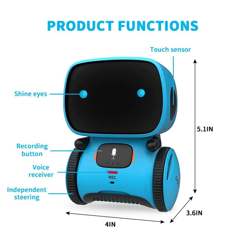 Robot Toy for Kids, Touch Voice Controlled Robot that Walks Talk, Birthday Gifts for 3+ Year Old Boys Girls kids toys