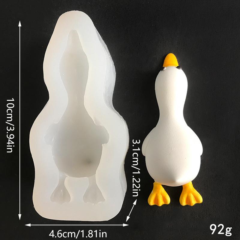 3D Cute Duck Form Silicone Mold DIY Scented  Plaster Soap Resin Mould Handmade Baking Chocolate Cake Molds Home Decor Gift