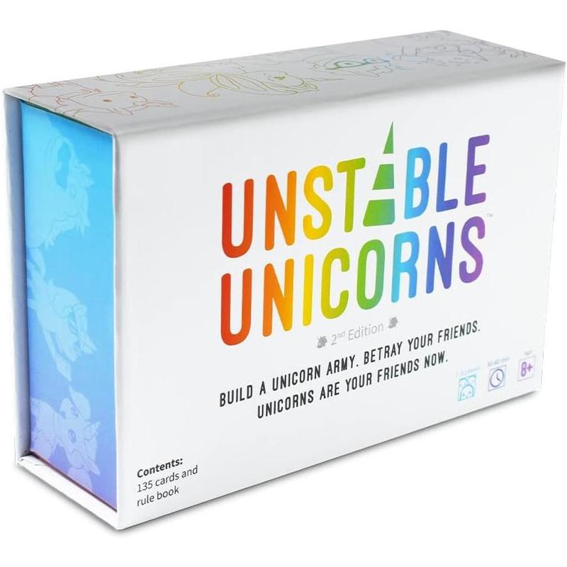 - Unstable Unicorns Base Game - Competitive Award-Winning Card Game For Kids, Teens,  - 2-8 Players, Easy, Quick