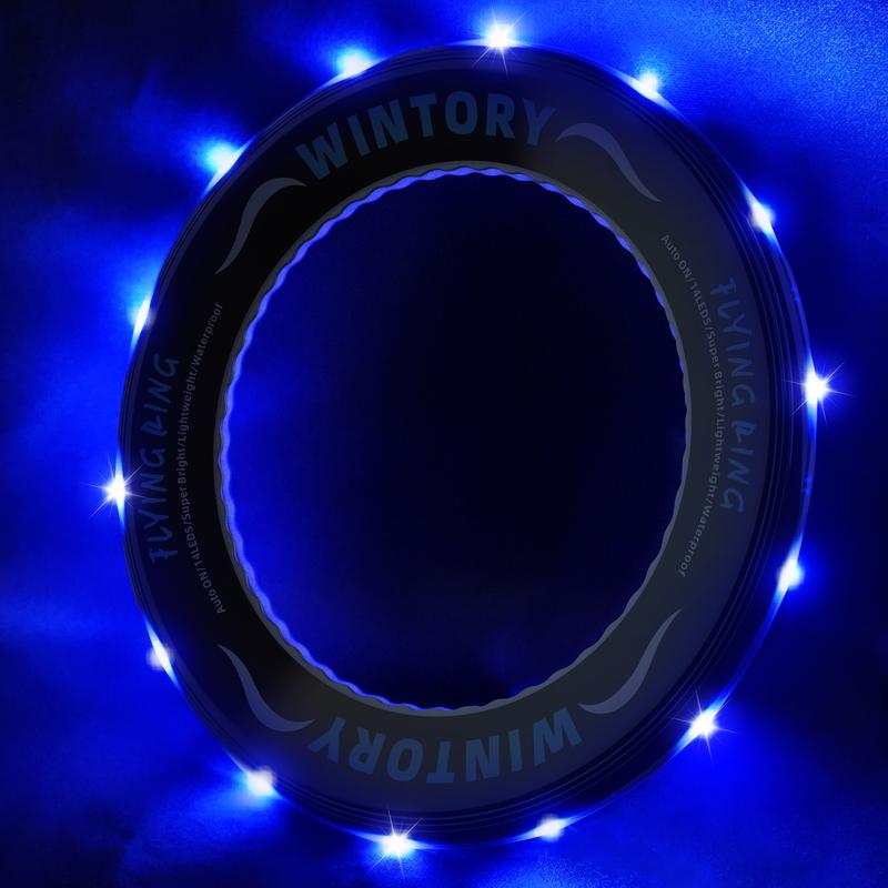 Wintory Flying Disc - Super Bright Auto Light Up, Lightweight and Safe, Perfect Gift for Men and Teens