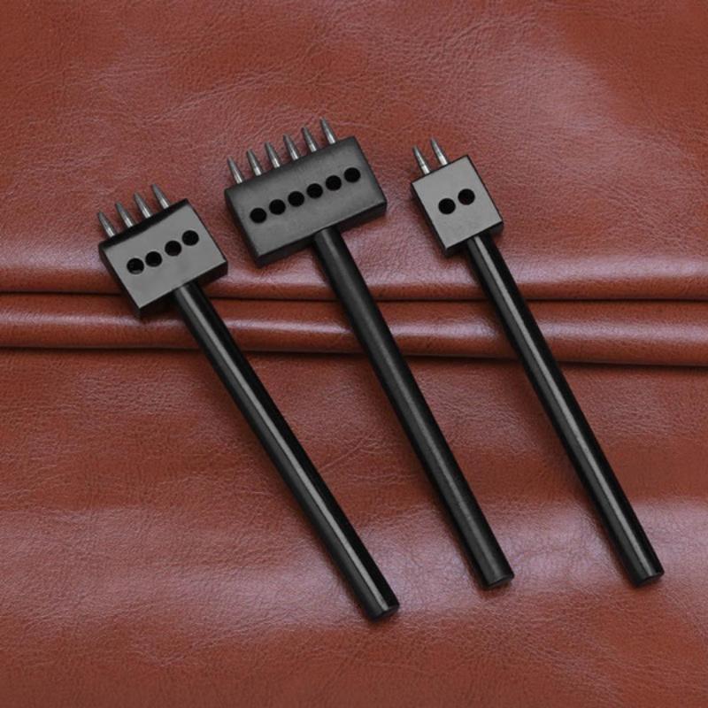 Convinent Circular Cut 2 4 6 Hole DIY Drilling Leather Leather Craft Punching Tool 5mm Spacing