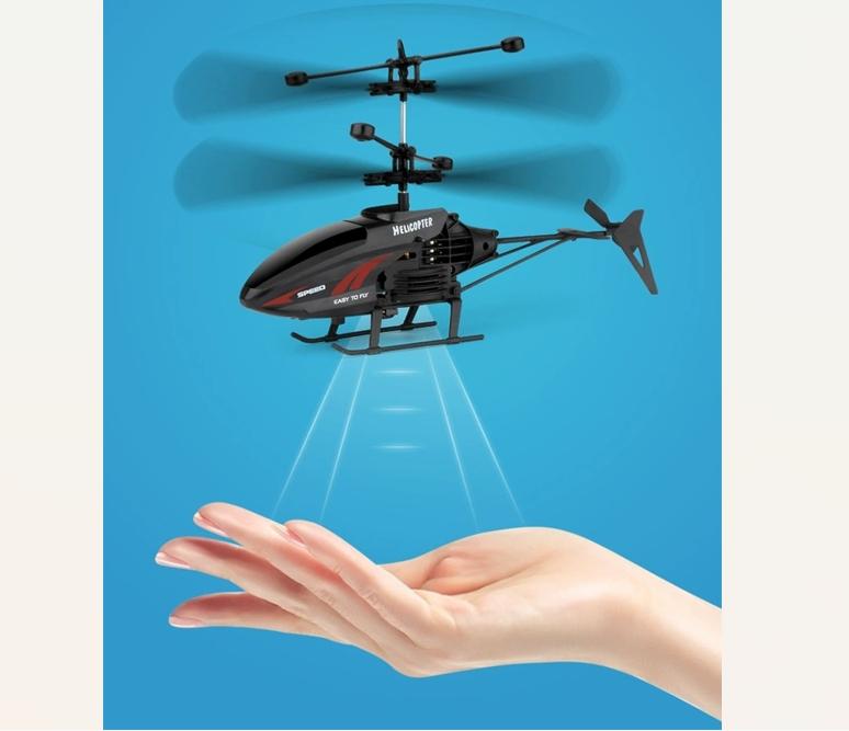 Mini Rc Helicopter With Tntelligent Induction Remote Control Helicopter Red