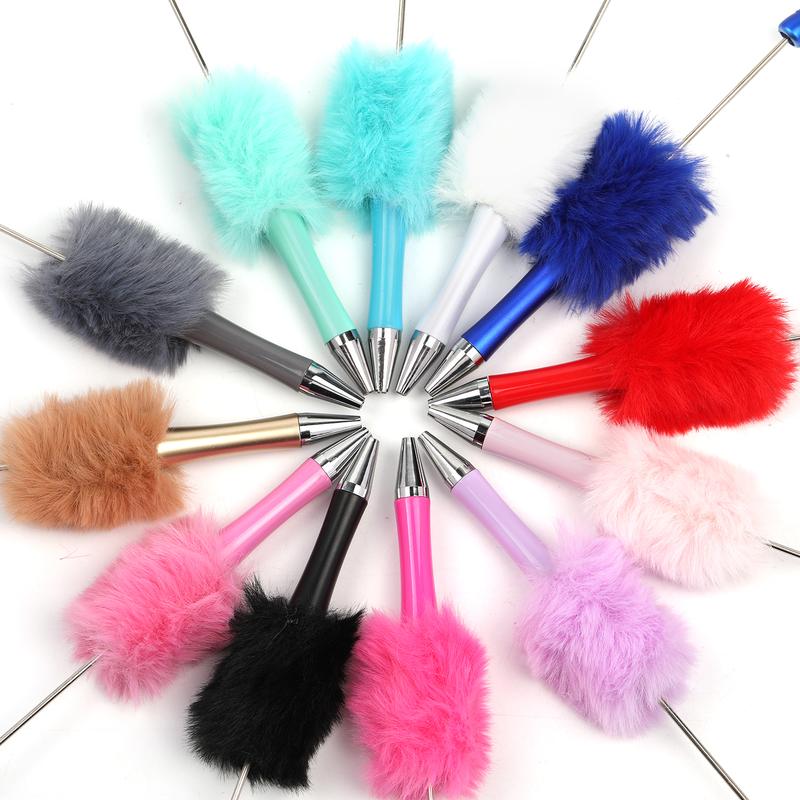 5pcs Fluffy Pen colorful for DIY making